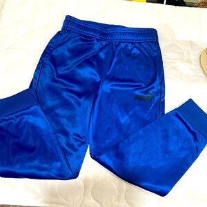 Puma boys track pants royal blue size small